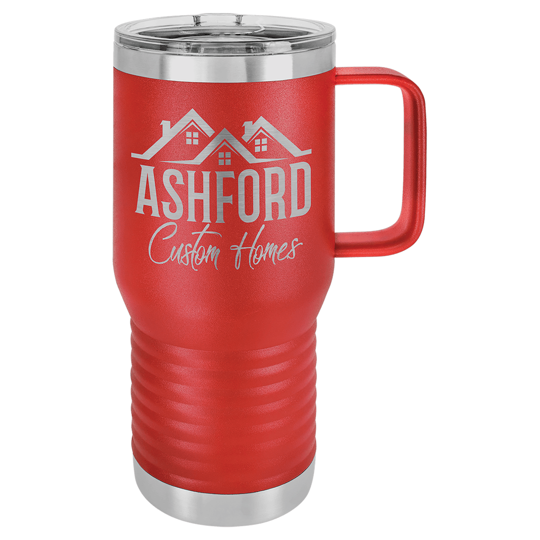Polar Camel 20 oz. Red Vacuum Insulated Travel Mug with Slider Lid